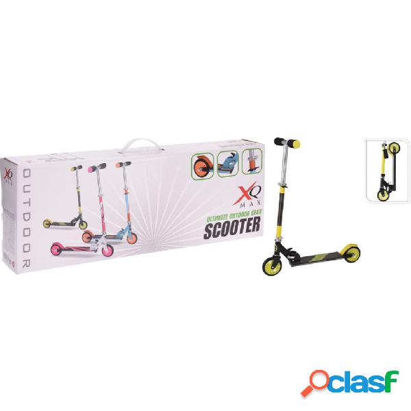 XQ Max Patinete plegable con freno de pie negro y lima