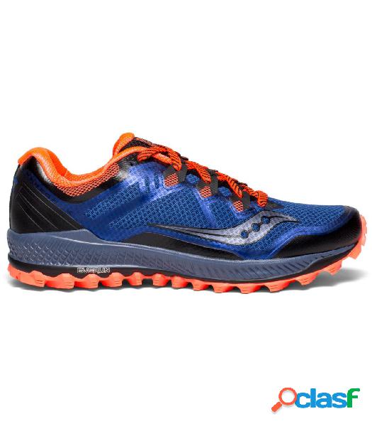 Zapatillas Saucony Peregrine 8 Hombre Azul Rojo 41