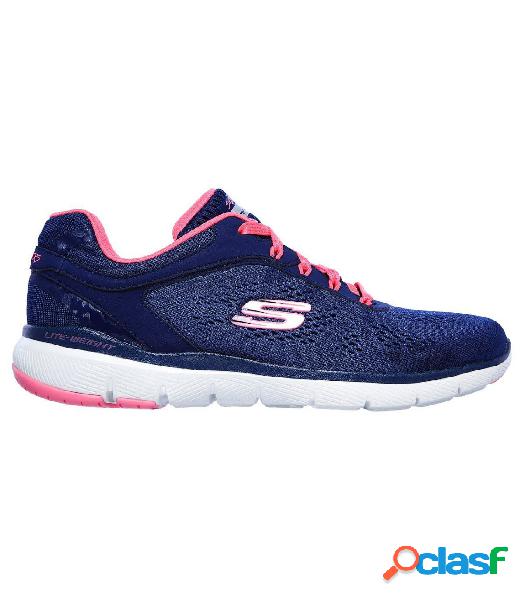 Zapatillas Skechers Flex Appeal 3.0 Moving Fast Mujer Navy