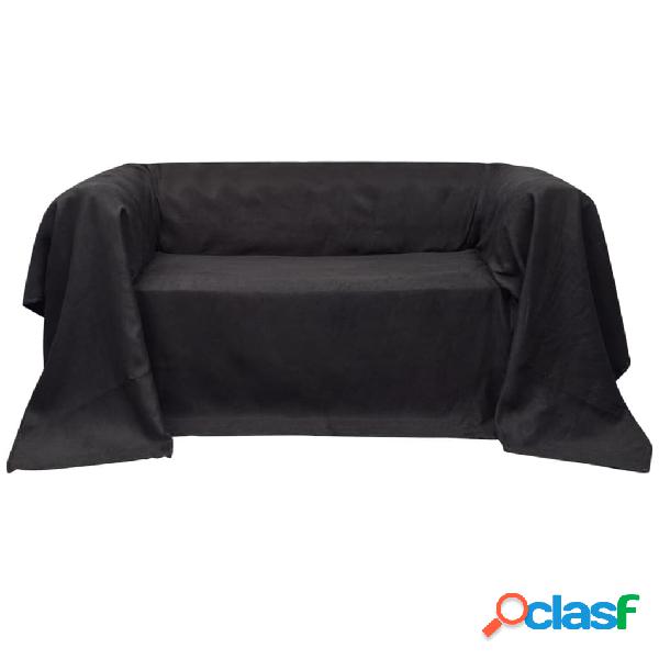 vidaXL 130895 Micro-suede Couch Slipcover Anthracite 140 x