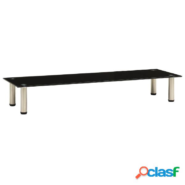 vidaXL 322770 TV Stand Black 120x35x17 cm Tempered Glass