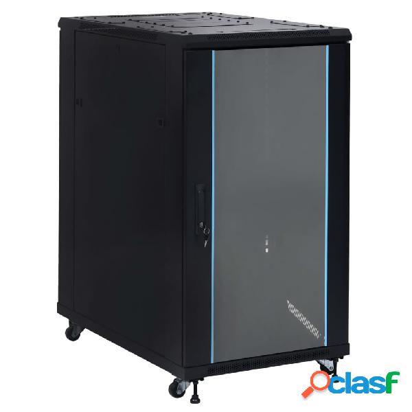 vidaXL Armario de red con patas giratorias 22U 19" IP20