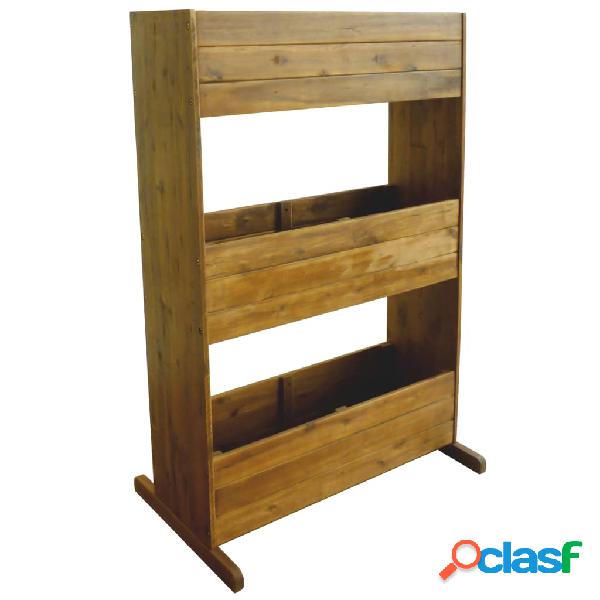 vidaXL Arriate de 3 niveles madera de acacia maciza