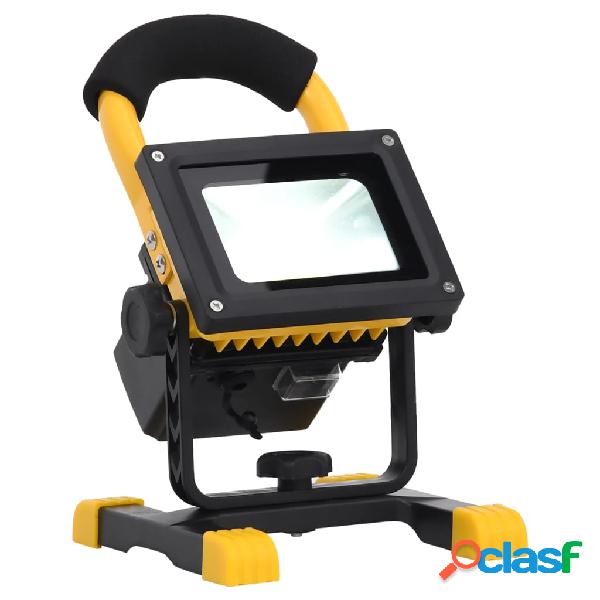vidaXL Foco LED recargable con asa 20 W blanco frío