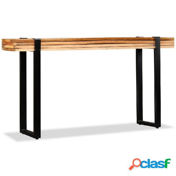 vidaXL Mesa consola de madera maciza reciclada ajustable