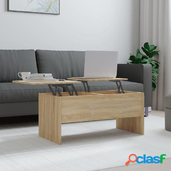 vidaXL Mesa de centro madera contrachapada Sonoma