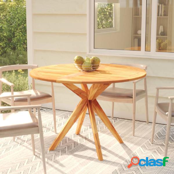 vidaXL Mesa de jardín madera maciza de acacia 110x110x75 cm