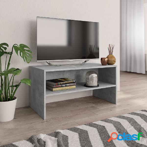 vidaXL Mueble de TV aglomerado gris cemento 80x40x40 cm