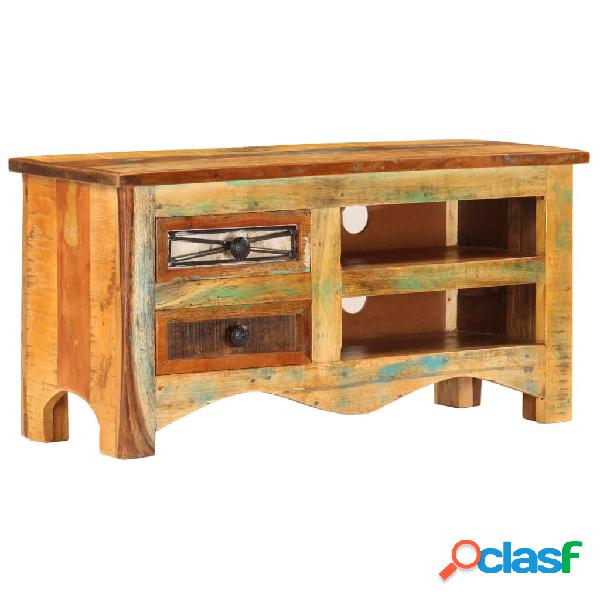vidaXL Mueble para la TV madera maciza reciclada 80x30x40 cm