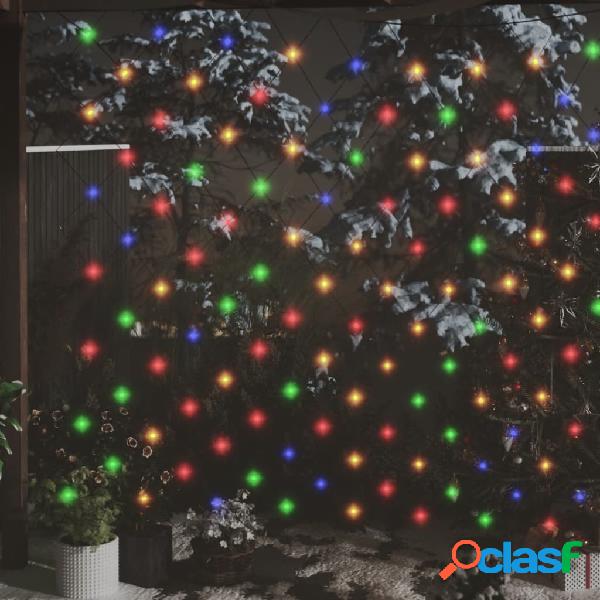 vidaXL Red de luces de Navidad 306 LED colores 3x3 m