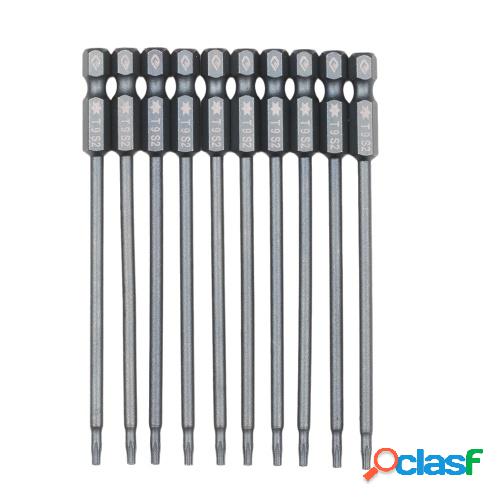 10-Piece Security Torx Bit Set 1/4-inch Drive Tamper Proof