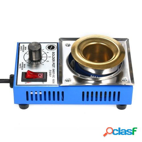 100W 220V 38mm 250g Mini olla de soldadura sin plomo