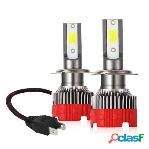 2PCS H7 LED Faros de motocicleta 6000K 6000LM Super