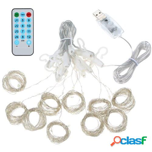 300 LED Luces de cortina de hadas con control remoto 3 * 3
