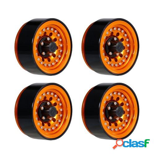 4PCS 1.9in Cubo de llanta de rueda de metal Beadlock para