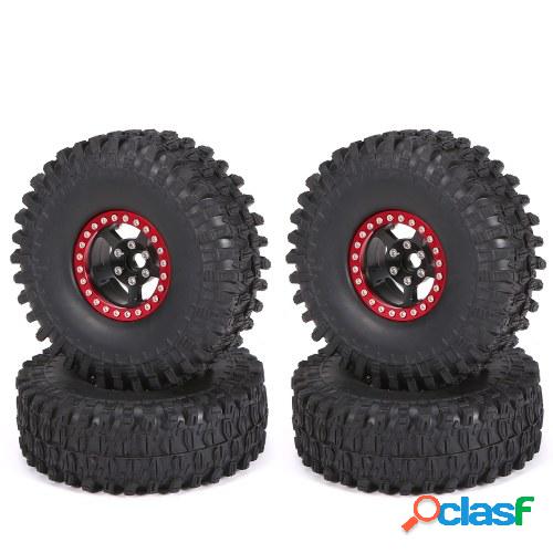 4PCS Crawler RC Neumáticos con borde de metal compatibles