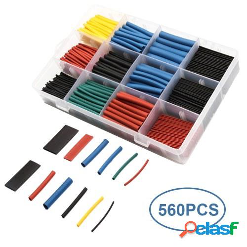 560pcs 2: 1 H-eat Kit de surtido de tubos retráctiles
