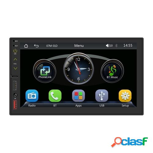 7in Multi-idioma coche BT MP5 Player Auto pantalla táctil