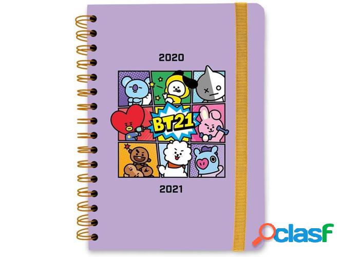 Agenda BT21 (A5 - 2020/2021 - 15.5x21 cm - Semanal)