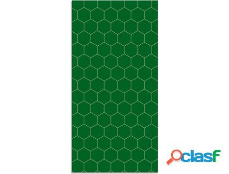 Alfombra HOME & LIVING Mosaico de Hexágonos (Verde -