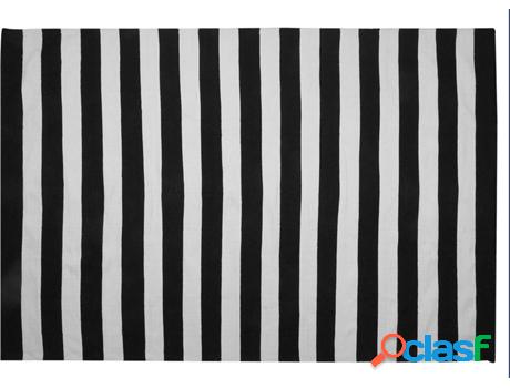 Alfombra de Exterior Tavas (Negro - Material Sintético