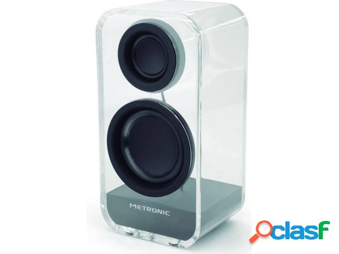 Altavoz Bluetooth METRONIC 477073 (Negro- 3W+5W - Autonomia: