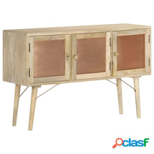 Aparador de madera maciza de mango 118x35x75 cm