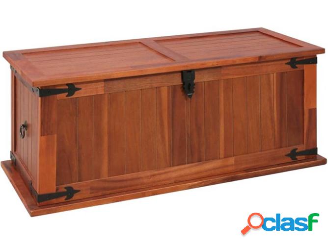 Arca de Almacenaje VIDAXL Madera de acacia maciza (90x45x40