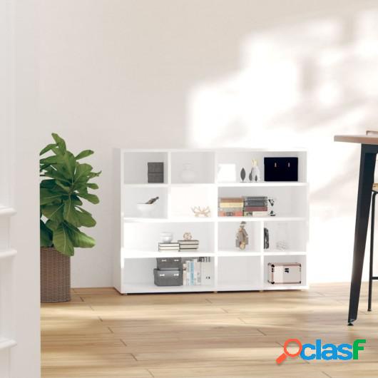 Armario auxiliar de aglomerado blanco 97x32x72 cm