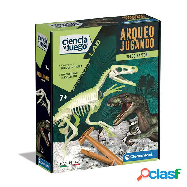 Arqueojugando Velociraptor fosforescente