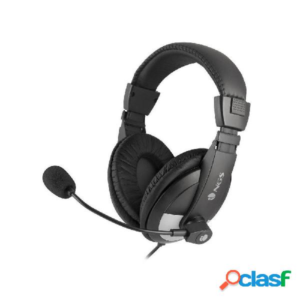 Auriculares NGS MSX9Pro/ con Micrófono/ Jack 3.5/ Negros