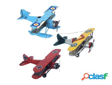 Avión De Metal 3 Colores Incluye 3 Unidades Regalo
