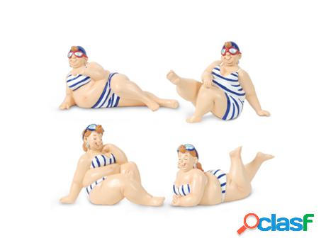 Bañistas Incluye 4 Unidades Figuras Marinero Colección