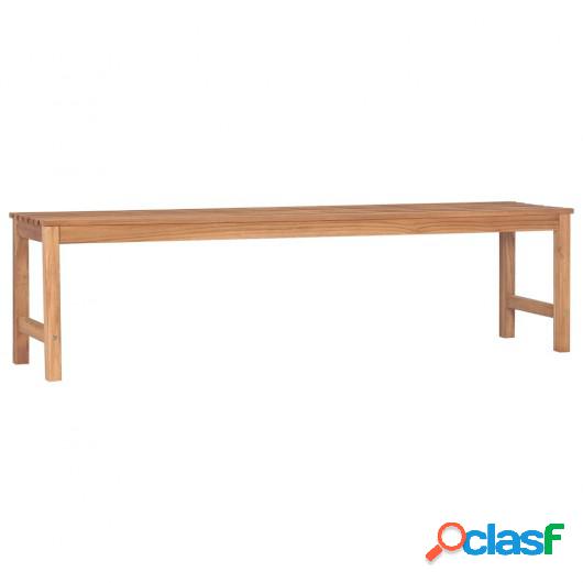 Banco de jardín de madera maciza de teca 170 cm