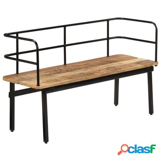 Banco de madera maciza de mango 120x40x70 cm