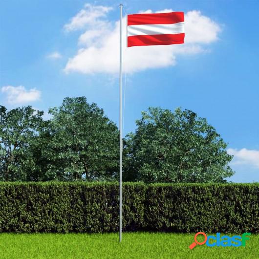 Bandera de Austria y mástil de aluminio 6,2 m