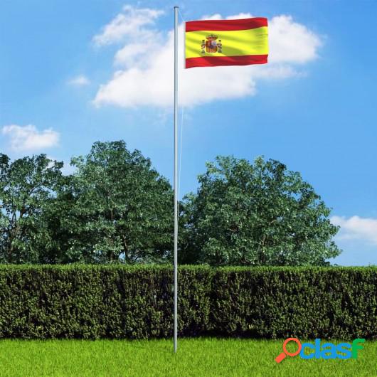 Bandera de España y mástil de aluminio 6,2 m