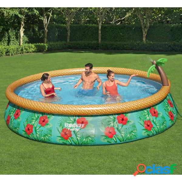 Bestway Juego de piscina inflable Paradise Palms Fast Set