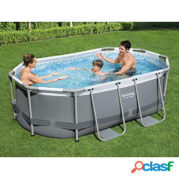 Bestway Piscina sobre el suelo ovalada Power Steel