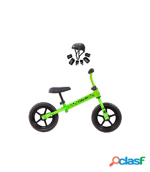 Bicicleta De Iniciación Baby Star Sin Pedales Verde