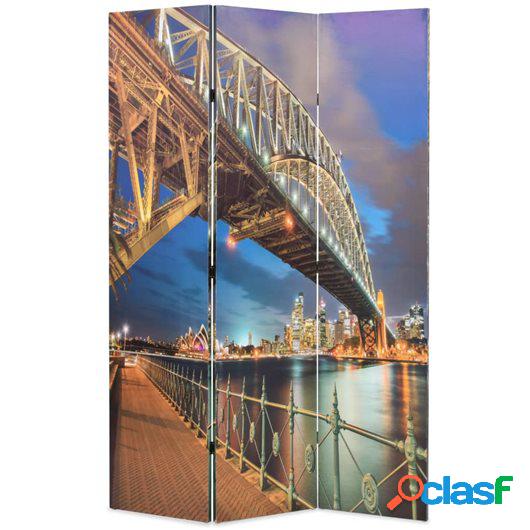 Biombo divisor plegable 120x170 cm puente Harbour Sydney