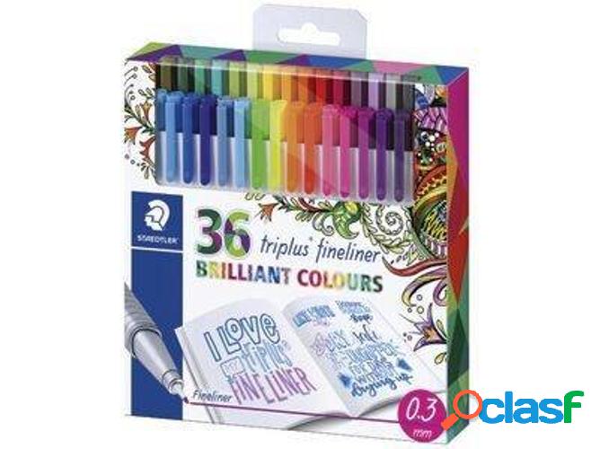 Bolígrafos Fineliner STAEDTLER Triplus Multicolor (Caja de