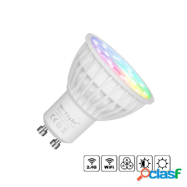 Bombilla led wifi gu10 bulb 4w rgb+cct rgb + blanco dual