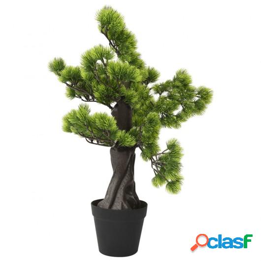 Bonsái pinus artificial con macetero 70 cm verde