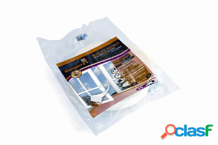 Burlete adhesivo de 9mm Ranger Espuma Blanca 10m