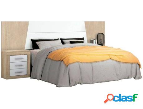 Cabecero HOMESOUTH Cambria Claro - Blanco (Melamina - 260 x