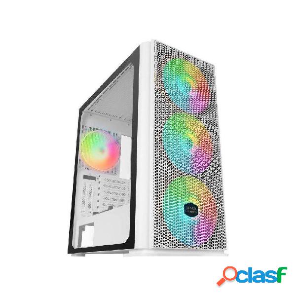 Caja Gaming Torre Mars Gaming MCPROW/ Blanca