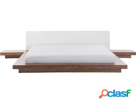 Cama Zen (Marrón - MDF -229x328x88 cm)
