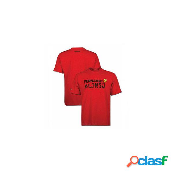 Camiseta hombre Ferrari Fernando Alonso nombre rojo tallas S