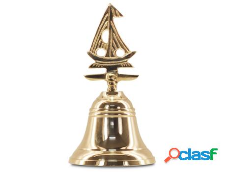Campana De Mano Con Figura De Barco Decoración Náutico